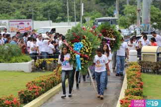 Juventud Sandinista rinde homenaje al mártir Rigoberto López Pérez