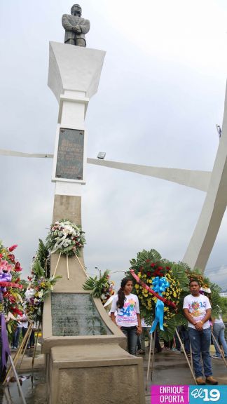 Juventud Sandinista rinde homenaje al mártir Rigoberto López Pérez