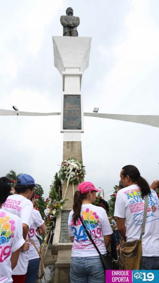 Juventud Sandinista rinde homenaje al mártir Rigoberto López Pérez