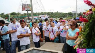 Juventud Sandinista rinde homenaje al mártir Rigoberto López Pérez