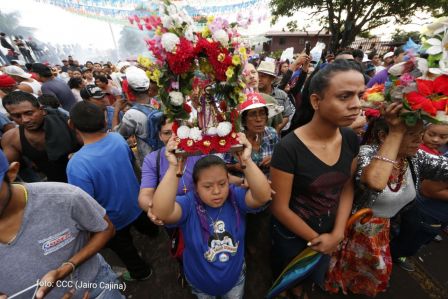 Santo Domingo de Guzmán peregrina a Managua