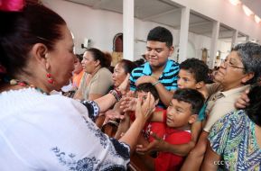 Santo Domingo ya se encuentra en su trono de Las Sierritas