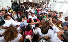 Santo Domingo ya se encuentra en su trono de Las Sierritas