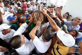 Santo Domingo ya se encuentra en su trono de Las Sierritas