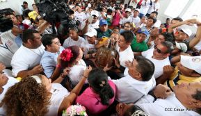 Santo Domingo ya se encuentra en su trono de Las Sierritas