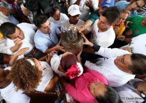 Santo Domingo ya se encuentra en su trono de Las Sierritas