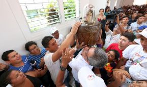 Santo Domingo ya se encuentra en su trono de Las Sierritas