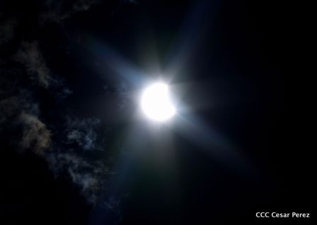 Eclipse solar  visto desde  Nicaragua