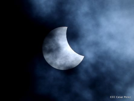 Eclipse solar  visto desde  Nicaragua