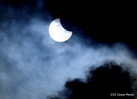 Eclipse solar  visto desde  Nicaragua