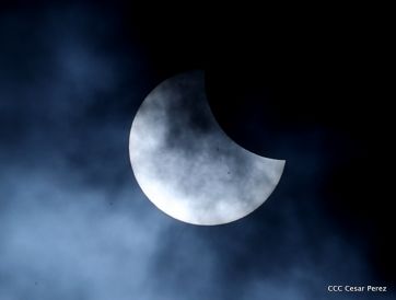 Eclipse solar  visto desde  Nicaragua