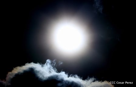 Eclipse solar  visto desde  Nicaragua