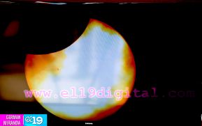 Eclipse solar  visto desde  Nicaragua