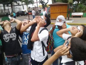 Eclipse solar  visto desde  Nicaragua