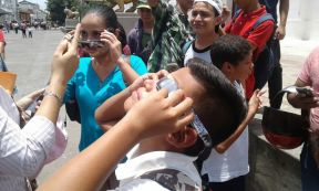 Eclipse solar  visto desde  Nicaragua