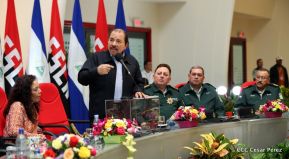 Acto del 38 aniversario de fundación del Ejército de Nicaragua