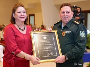 Acto del 38 aniversario de fundación del Ejército de Nicaragua