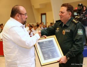 Acto del 38 aniversario de fundación del Ejército de Nicaragua