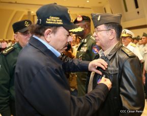 Acto del 38 aniversario de fundación del Ejército de Nicaragua