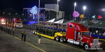 Desfile del Ejército de Nicaragua en saludo a su 38 aniversario
