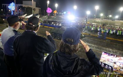 Desfile del Ejército de Nicaragua en saludo a su 38 aniversario