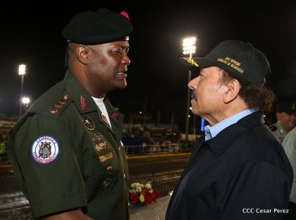 Desfile del Ejército de Nicaragua en saludo a su 38 aniversario