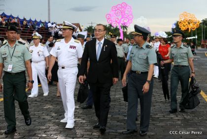 Desfile del Ejército de Nicaragua en saludo a su 38 aniversario