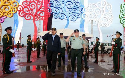 Desfile del Ejército de Nicaragua en saludo a su 38 aniversario