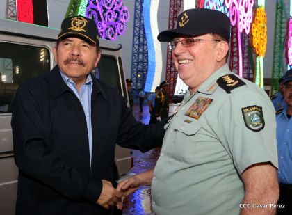 Desfile del Ejército de Nicaragua en saludo a su 38 aniversario