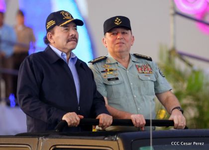 Desfile del Ejército de Nicaragua en saludo a su 38 aniversario