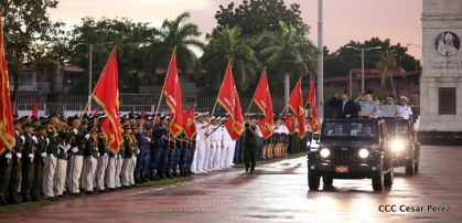 Desfile del Ejército de Nicaragua en saludo a su 38 aniversario