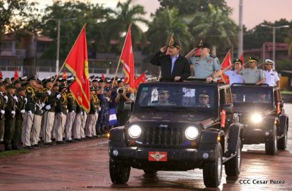 Desfile del Ejército de Nicaragua en saludo a su 38 aniversario