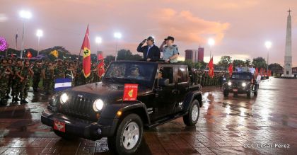 Desfile del Ejército de Nicaragua en saludo a su 38 aniversario
