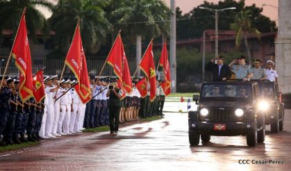 Desfile del Ejército de Nicaragua en saludo a su 38 aniversario