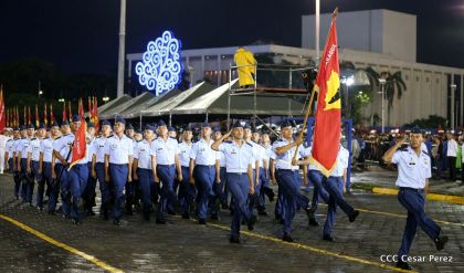 Desfile del Ejército de Nicaragua en saludo a su 38 aniversario