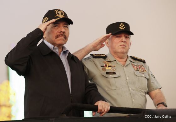 Desfile del Ejército de Nicaragua en saludo a su 38 aniversario