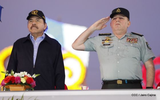Desfile del Ejército de Nicaragua en saludo a su 38 aniversario