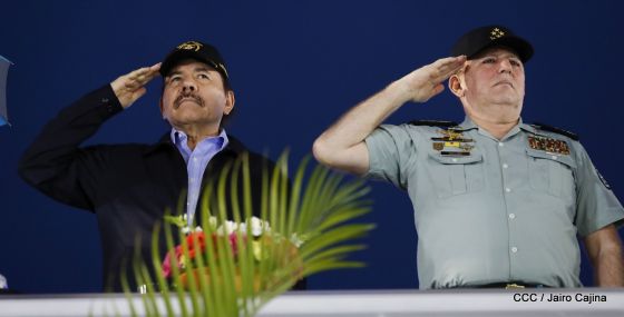 Desfile del Ejército de Nicaragua en saludo a su 38 aniversario