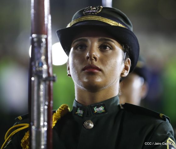 Desfile del Ejército de Nicaragua en saludo a su 38 aniversario