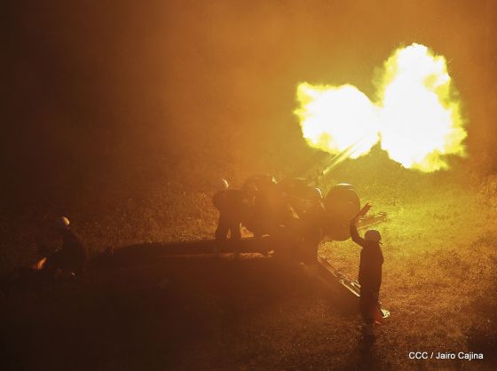 Desfile del Ejército de Nicaragua en saludo a su 38 aniversario