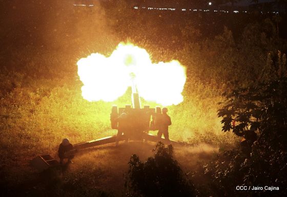 Desfile del Ejército de Nicaragua en saludo a su 38 aniversario