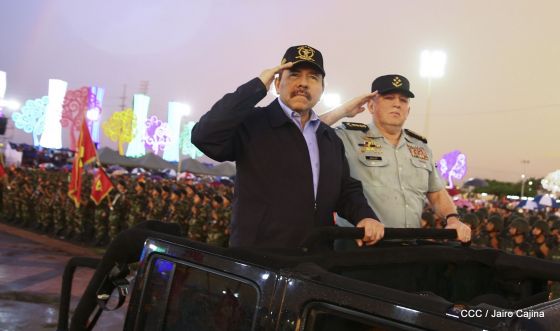 Desfile del Ejército de Nicaragua en saludo a su 38 aniversario