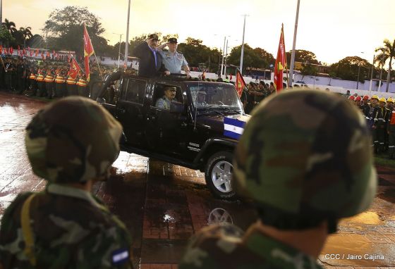 Desfile del Ejército de Nicaragua en saludo a su 38 aniversario