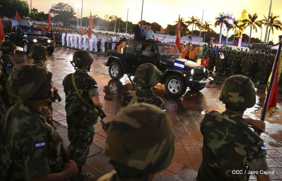 Desfile del Ejército de Nicaragua en saludo a su 38 aniversario