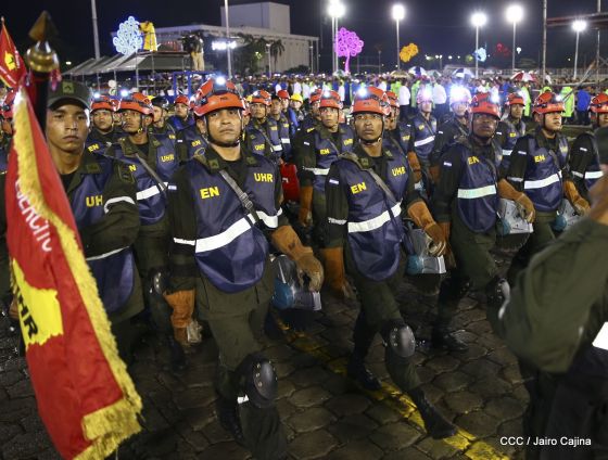 Desfile del Ejército de Nicaragua en saludo a su 38 aniversario