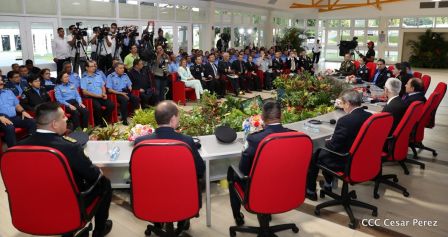 Daniel y Rosario clausuran XXIII reunión de la Comisión de Jefes y Directores de Policías de Centroamérica, México, el Caribe y Colombia