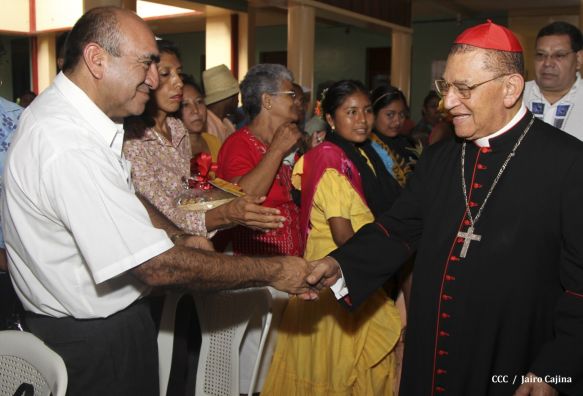 Celebración del Onomástico del Cardenal Miguel en Masaya