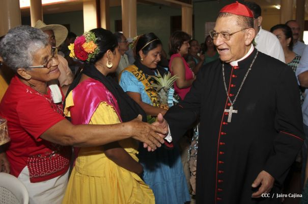 Celebración del Onomástico del Cardenal Miguel en Masaya