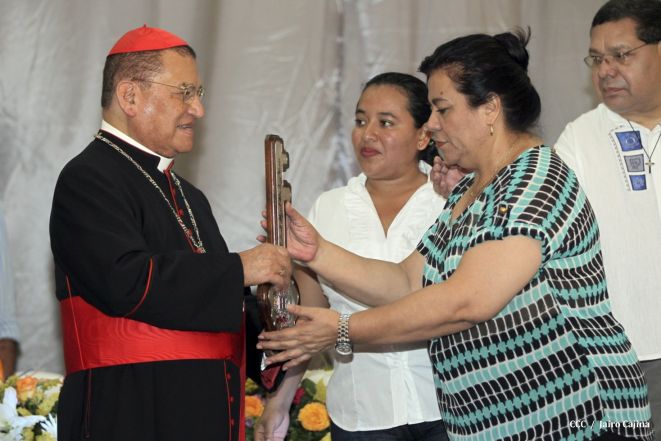 Celebración del Onomástico del Cardenal Miguel en Masaya