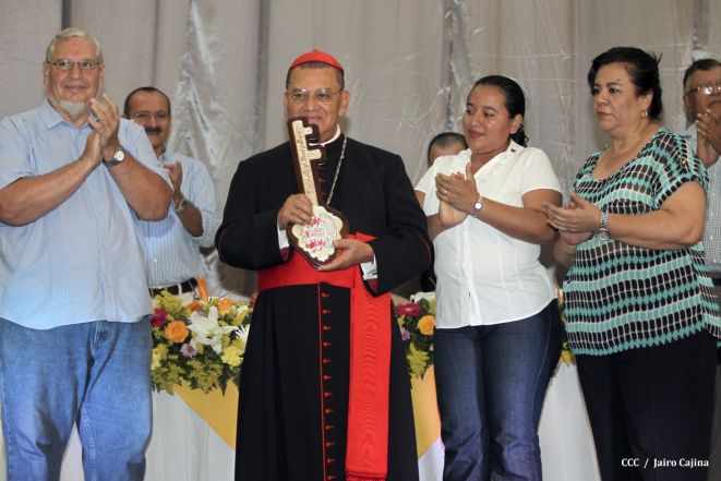 Celebración del Onomástico del Cardenal Miguel en Masaya
